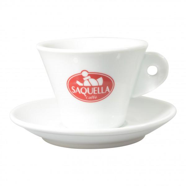 Saquella Cappuccino Tasse mit Unterteller